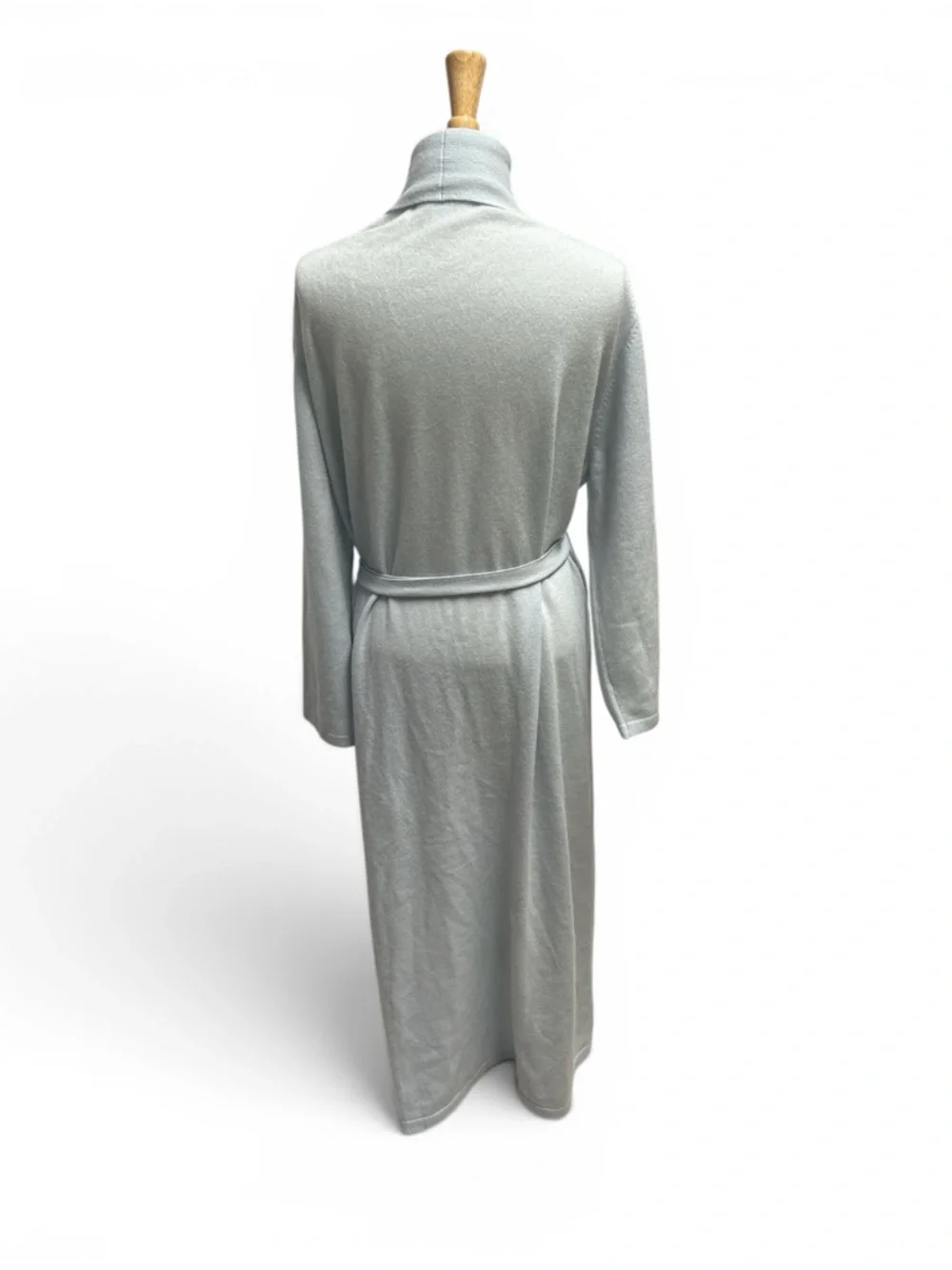 Arlotta Cashmere/Wool Long Wrap Robe Dawn Blue Size Medium/Large - Picture 3 of 6